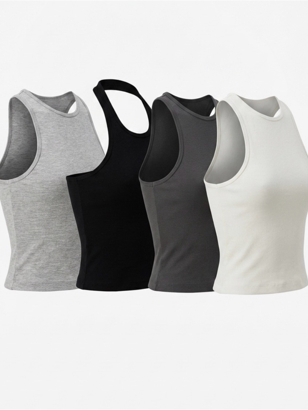 Pebby Forevee  Everyday Ribbed Tank Crop Lot of 4